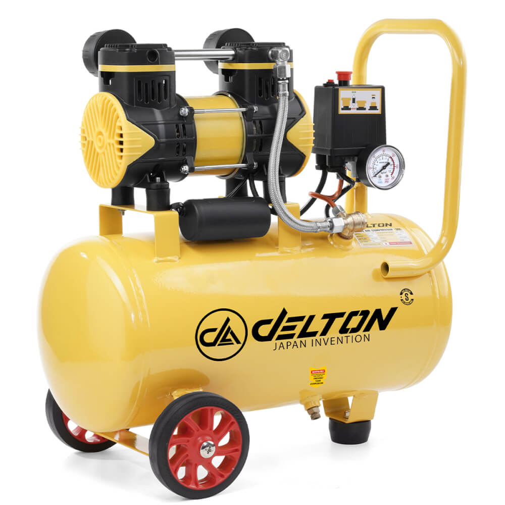 ปั๊มลม OIL FREE DELTON รุ่น FAC-30L 30 ลิตร 850 วัตต์ สีเหลือง